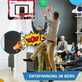 Mini-basketbalkorf, voor kinderen en volwassenen, boven de deur, basketbalbanden met 3 rubberen ballen, sportparty, gunsten voor thuis, kantoor, deurwand, cadeau voor jongens en meisjes