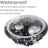 NSLUMO 2 stuks LED-koplampen, 18 cm witte verstraler en dimlicht, Halo-ring angel eyes DRV, verlichting voor richtingaanwijzer, compatibel met Defender RHD 90 110m koplamp