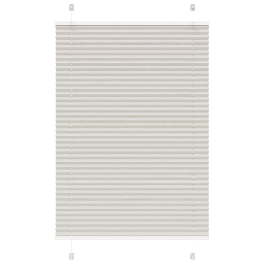 vidaXL Plissé Rolgordijn Lichtgrijs - 95x150 cm - 56% Korting