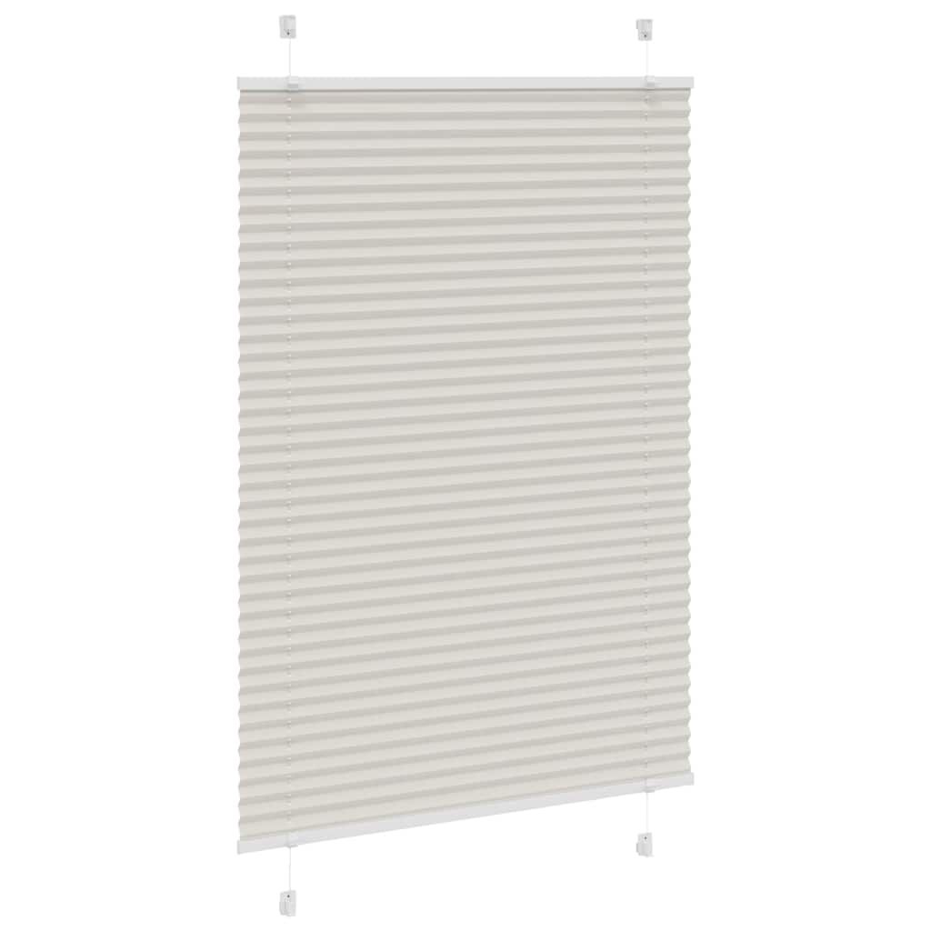 vidaXL Plissé Rolgordijn Lichtgrijs - 95x150 cm - 56% Korting