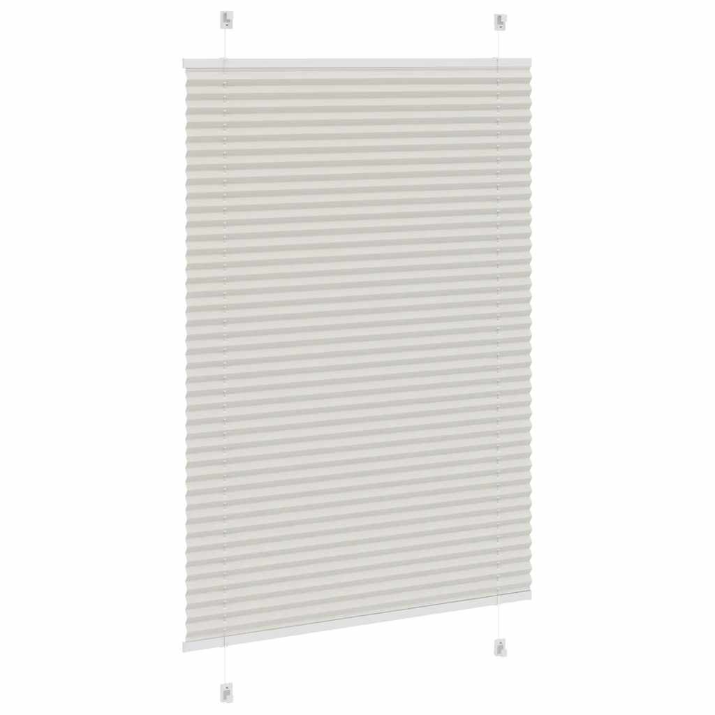vidaXL Plissé Rolgordijn Lichtgrijs - 95x150 cm - 56% Korting