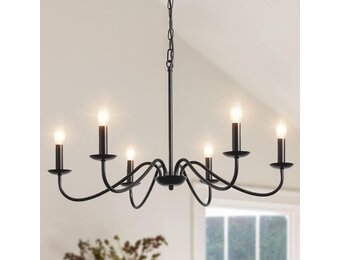 Zwarte Industriële Kroonluchter - 29% Korting