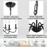 Zwarte Industriële Kroonluchter - 29% Korting