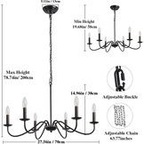 Zwarte Industriële Kroonluchter - 29% Korting