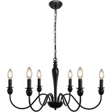 Zwarte Industriële Kroonluchter - 29% Korting