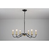 Zwarte Industriële Kroonluchter - 29% Korting
