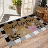 Deurmat Set (2 stuks) - Antislip Buiten - Kunststof Kokos - 40% Korting