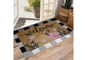 Deurmat Set (2 stuks) Antislip Kunststof Kokosvezel - 45% Korting!