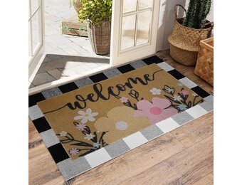 Set van 2 Buitenmatten Synthetische Kokos 90x60 cm - 27% Korting!