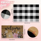 Set van 2 Buitenmatten Synthetische Kokos 90x60 cm - 27% Korting!