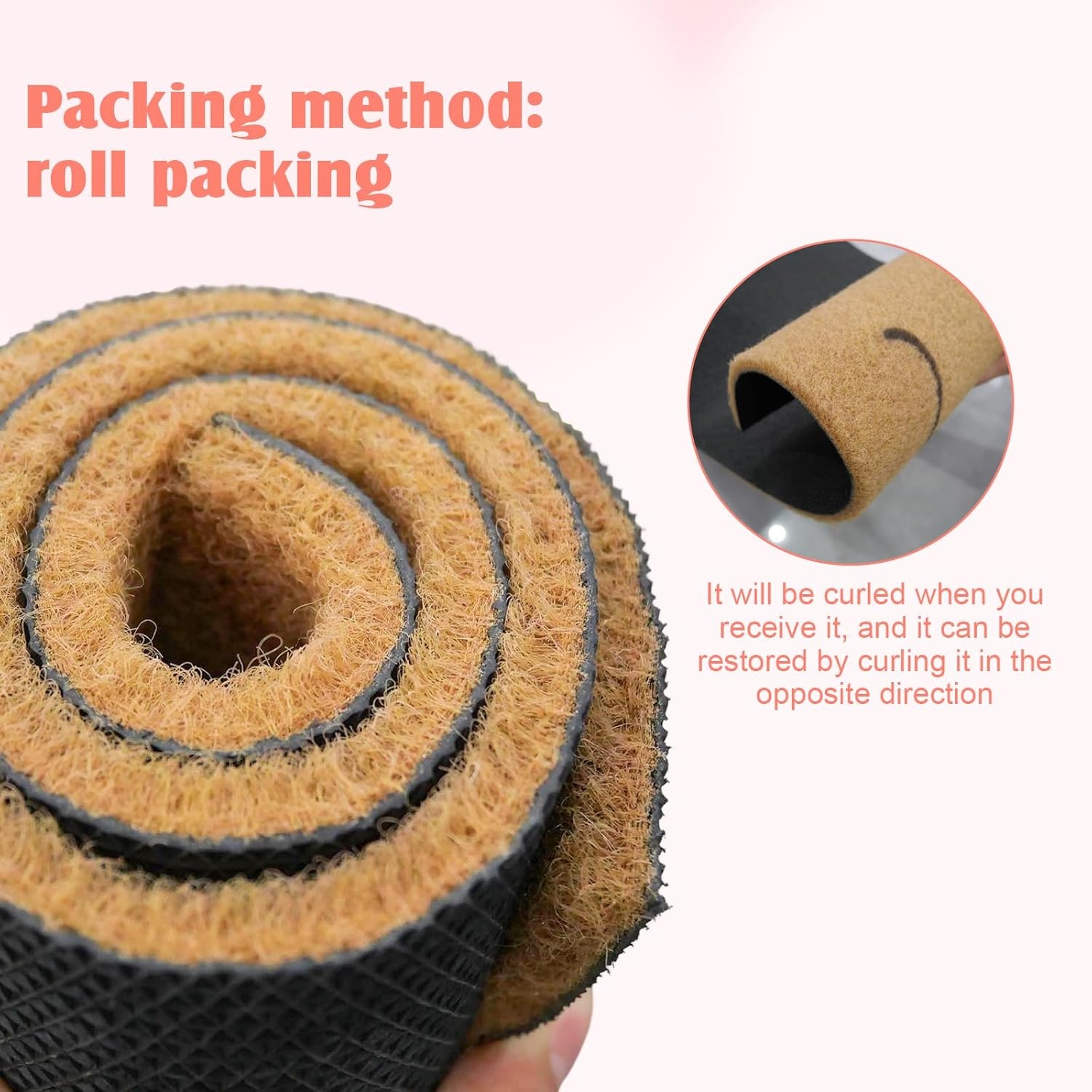 Set van 2 Buitenmatten Synthetische Kokos 90x60 cm - 27% Korting!