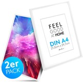 Fotolijst A4 Wit Hout - 2 stuks met Korting!