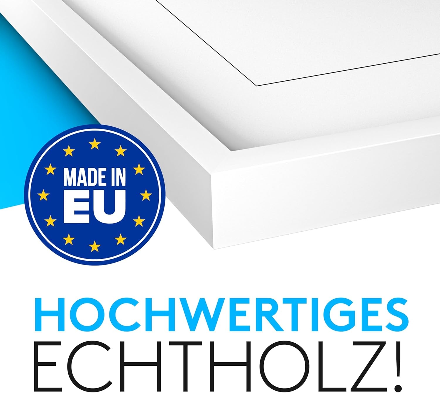 Fotolijst A4 Wit Hout - 2 stuks met Korting!