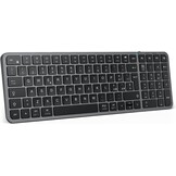 iClever Bluetooth-Toetsenbord, Draadloos en Oplaadbaar, Compact PC-Toetsenbord Voor Meerdere Apparaten Met Stabiele USB-C-Verbinding, Stil en Compatibel Met Mac Voor iPad