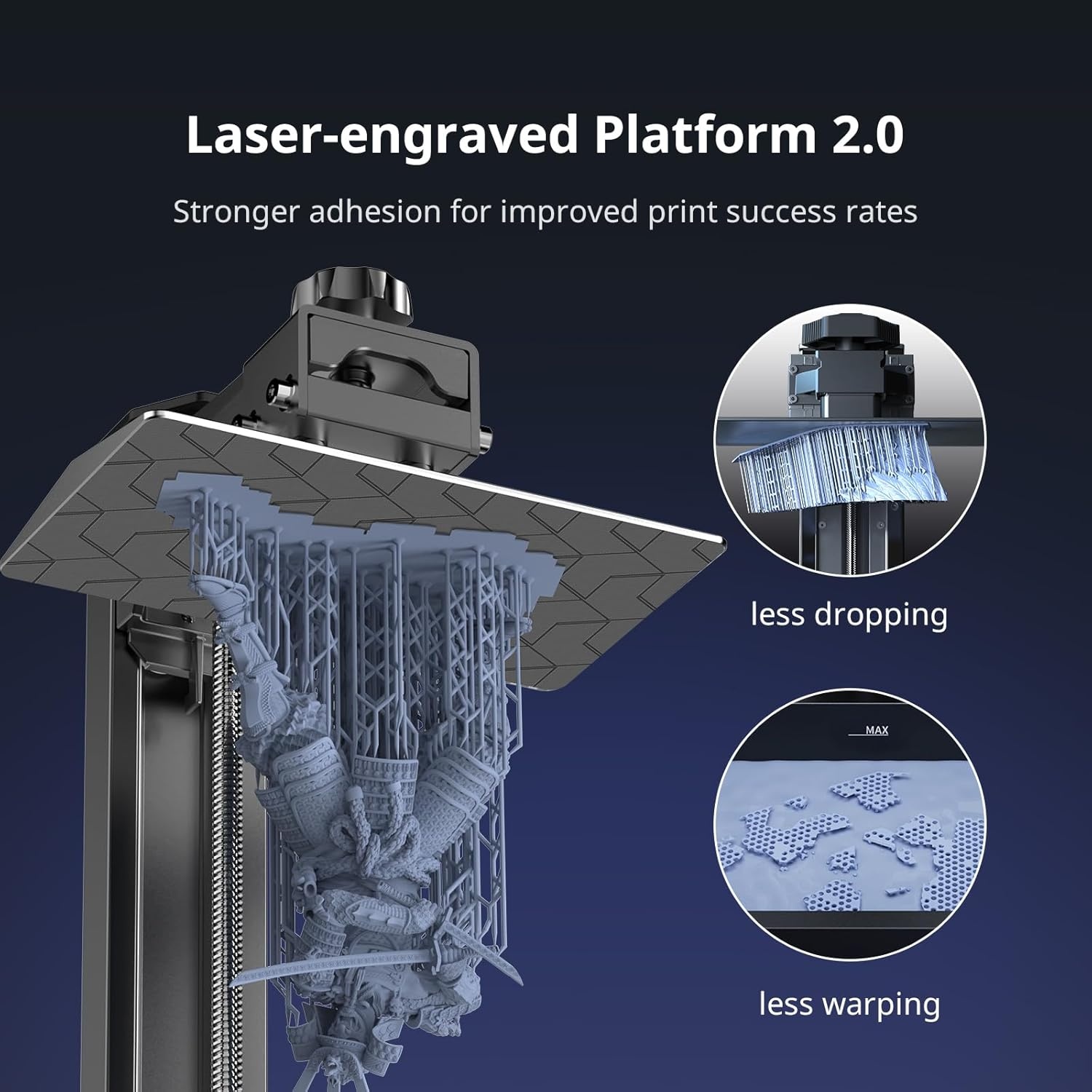 ANYCUBIC Photon Mono 4 Resin 3D Printer, 7'' 10K Mono LCD-scherm met stabiele LighTurbo lichtbron, 70mm/u snel printen, printvolume 6,04'' x 3,42'' x 6,49''