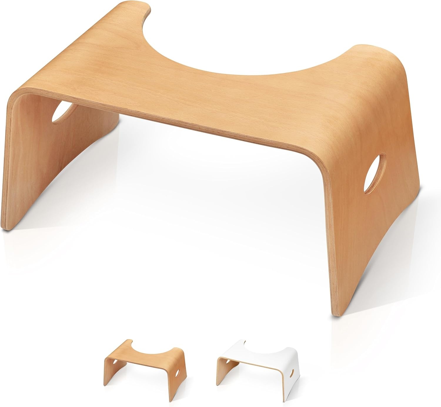 Well Care Fysiologische toiletkruk van zwart hout, gemaakt in Frankrijk, wc-voet voor volwassenen, kleine bank, voetsteun voor de positie van squatty, anti-constipatie