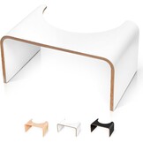 Well Care Fysiologische toiletkruk van zwart hout, gemaakt in Frankrijk, wc-voet voor volwassenen, kleine bank, voetsteun voor de positie van squatty, anti-constipatie