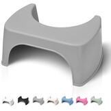 Well Care Fysiologische toiletkruk van zwart hout, gemaakt in Frankrijk, wc-voet voor volwassenen, kleine bank, voetsteun voor de positie van squatty, anti-constipatie