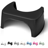 Well Care Fysiologische toiletkruk van zwart hout, gemaakt in Frankrijk, wc-voet voor volwassenen, kleine bank, voetsteun voor de positie van squatty, anti-constipatie