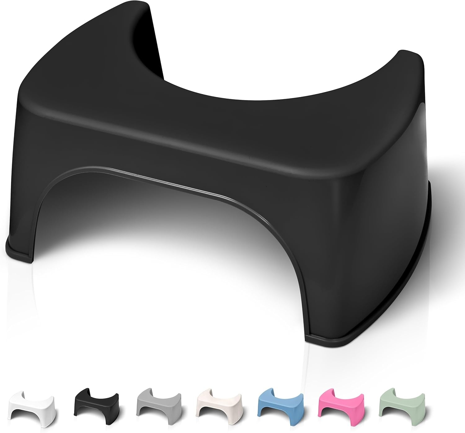 Well Care Fysiologische toiletkruk van zwart hout, gemaakt in Frankrijk, wc-voet voor volwassenen, kleine bank, voetsteun voor de positie van squatty, anti-constipatie