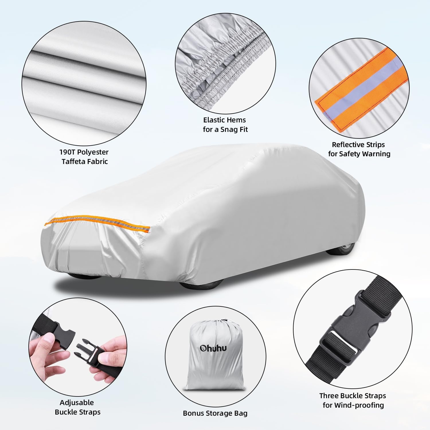 XL Autohoes Waterdicht Polyester (485-510cm) - 34% Korting!