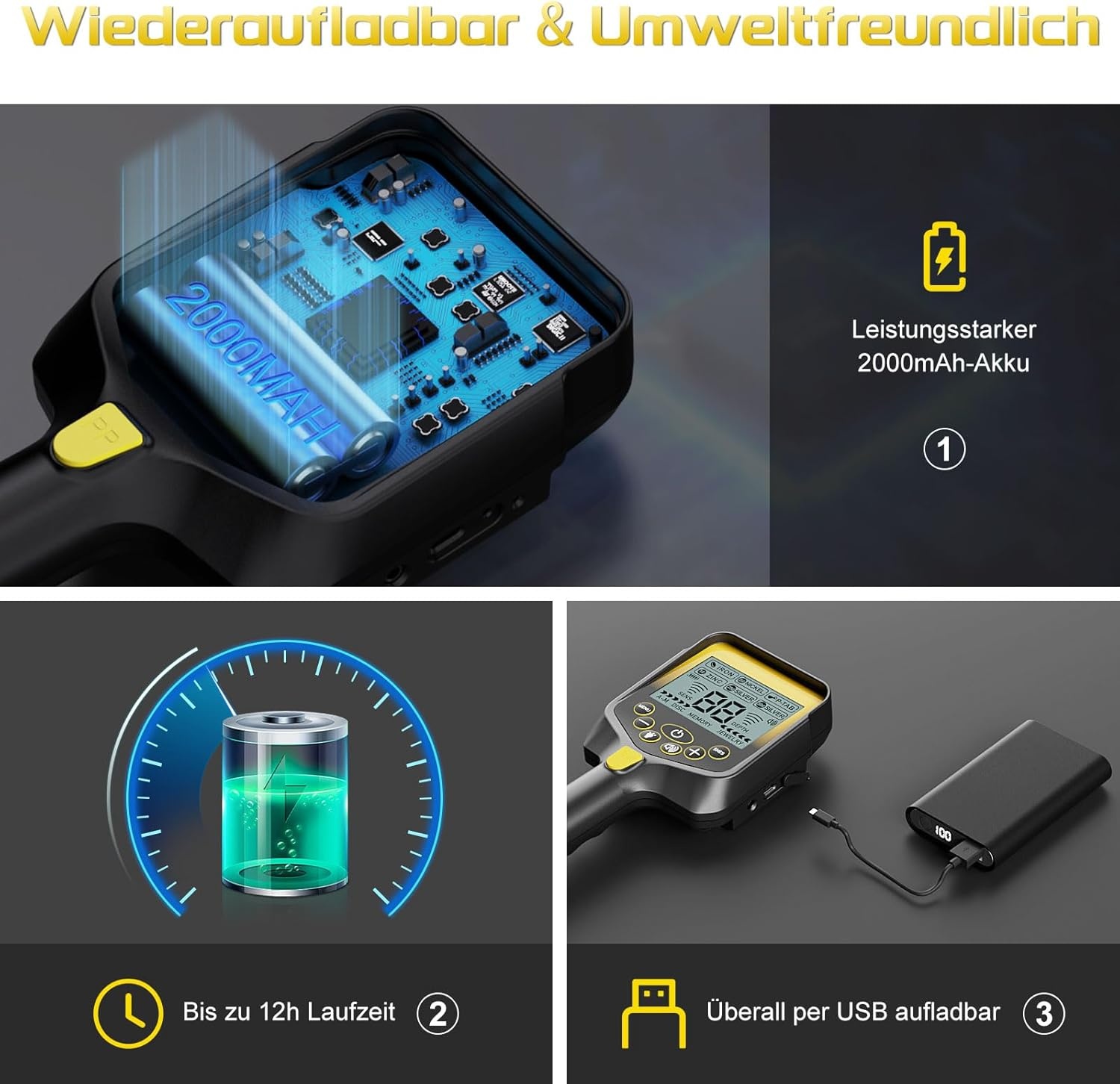 Metaaldetector met 30% Korting: Professioneel, Draadloos & Oplaadbaar