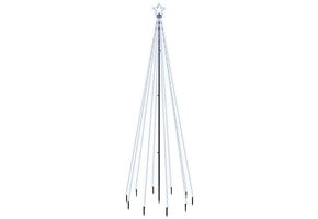 vidaXL Kerstboom 300 cm met 310 LED's - Koudwit - 50% Korting