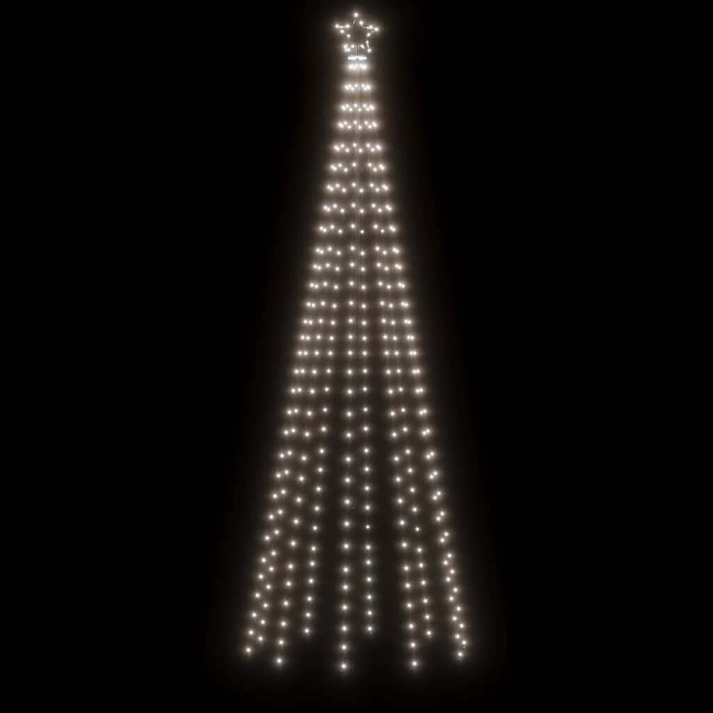 vidaXL Kerstboom 300cm met 310 koudwitte LED's - 59% Korting!