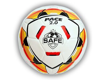 Safe Sport Gear Pace 2.0 Voetbal - Professionele Blaas, TPU Buitenschaal, Aerodynamische Textuur, Professioneel Gevoel en Stuiteren, Maat 5 Voetbalbal, All-Weather Voetbalbal Maat 5