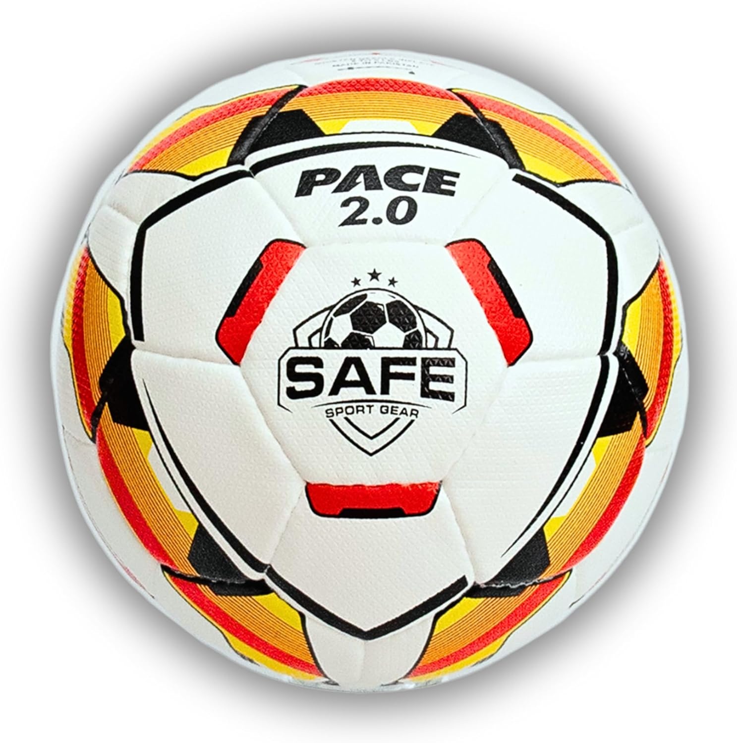Safe Sport Gear Pace 2.0 Voetbal - Professionele Blaas, TPU Buitenschaal, Aerodynamische Textuur, Professioneel Gevoel en Stuiteren, Maat 5 Voetbalbal, All-Weather Voetbalbal Maat 5