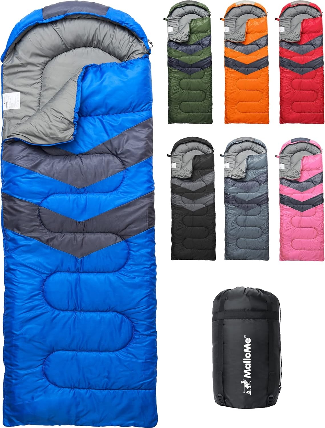 MalloMe Kampeerslaapzak Roze Pluche Comfort - 0 tot 18°C