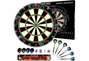 Sisal Dartbord Set met 6 Darts & 34% Korting