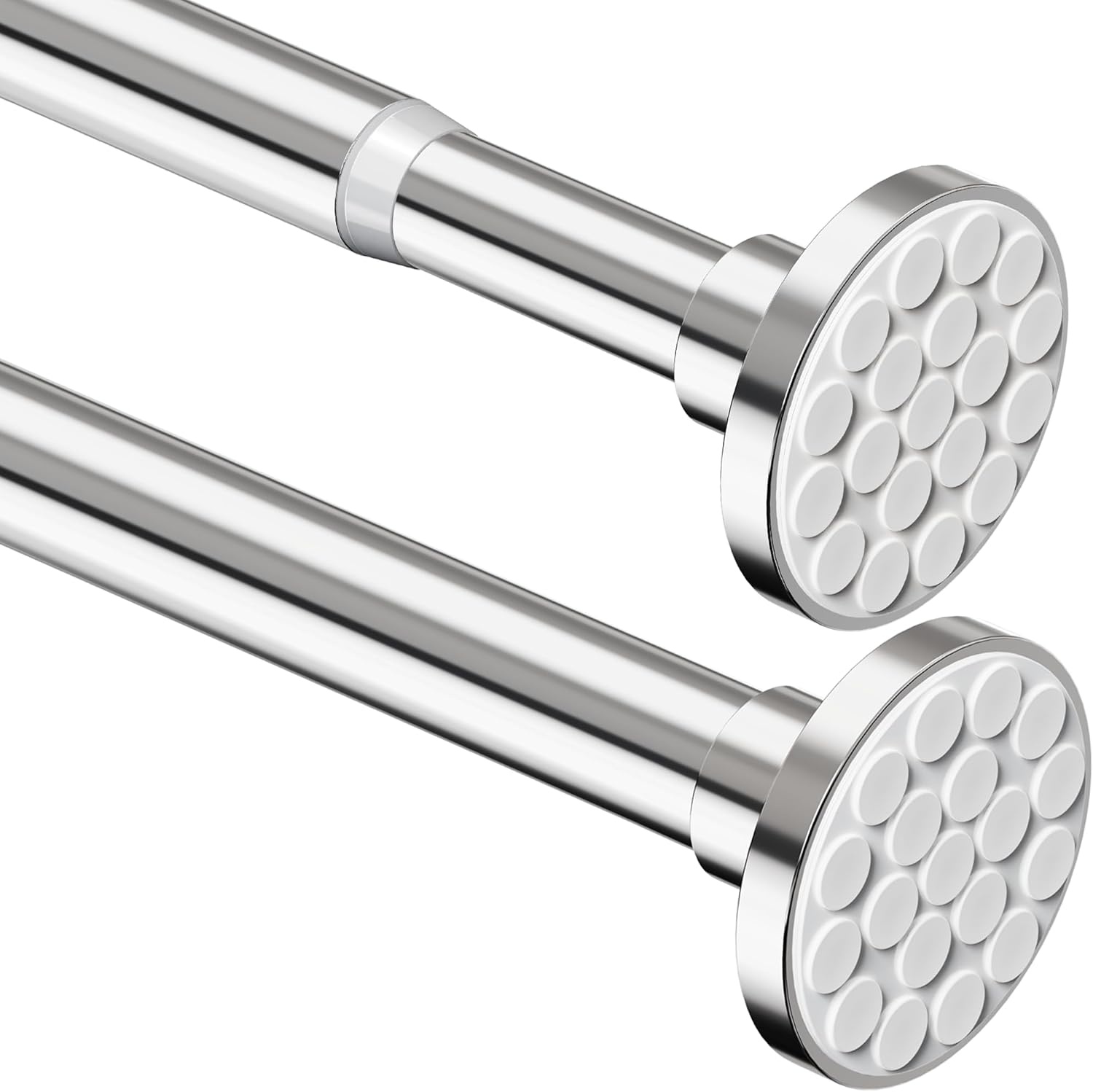 Telescopische gordijnroede, extra lang, 4 meter, geen boren nodig, kledingstang, voor badkamer, douchegordijn, slaapkamer, wit, 350-405 cm, doorsnede 32 mm