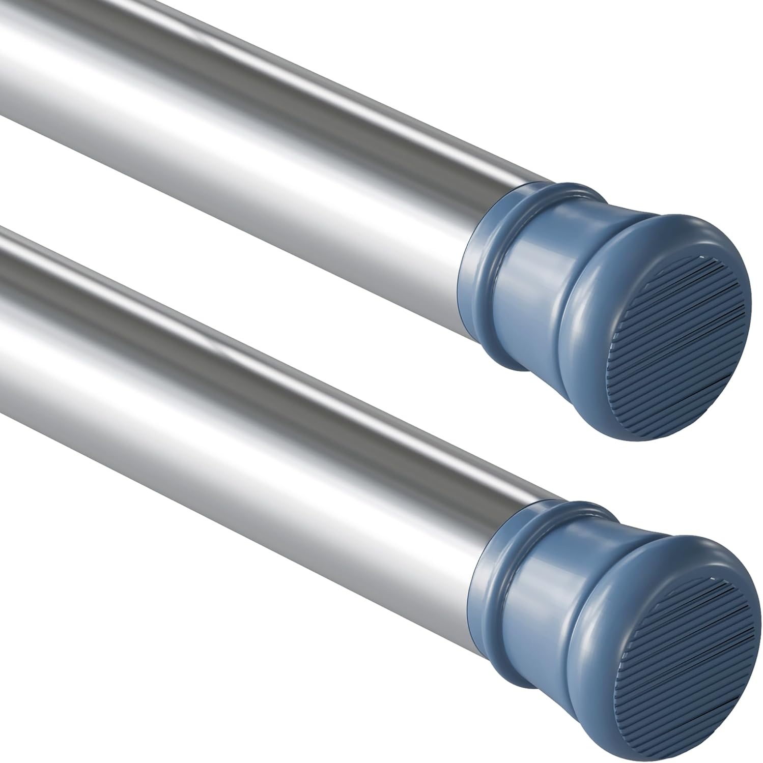 Telescopische gordijnroede, geen boren nodig, kledingstang, douchegordijnstang, extra lang, gordijnroede voor badkamer, slaapkamer, wit, 190-360 cm, doorsnede 32 mm