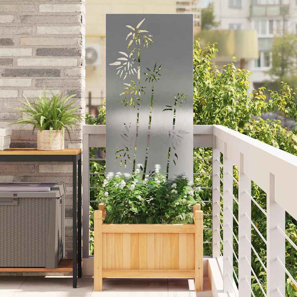 VidaXL Tuin Privacy Screen Bloemen Zilver 50x140cm - 72% Korting!