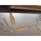 vidaXL Tuin Privacy Screen Bloemen Zilver 50 x 140 cm Roestvrij staal