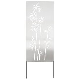 VidaXL Tuin Privacy Screen Bloemen Zilver 50x140cm - 72% Korting!