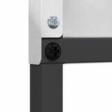 vidaXL Tuin Privacy Screen Bloemen Zilver 50 x 140 cm Roestvrij staal