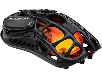 GravaStar Mercury M2 Gaming-muis – MMO gaming-muis voor computer met optische sensor 26.000 dpi – licht uitgehold design – 5 programmeerbare toetsen – 5 dynamische lichtsync RGB-modi – stealth zwart