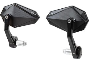 Motorfiets Stuurspiegel Zwart CNC Aluminium - 36% Korting