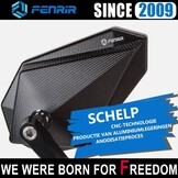 FENRIR Motorfiets Spiegels Stuurspiegel Achteruitkijkspiegel Motorfietsen zwart CNC Aluminium profiel Ontspiegeld Naked Bike Sport Scrambler voor Honda Suzuki Kawasaki Yamaha ducati BMW Aprilia Vespa