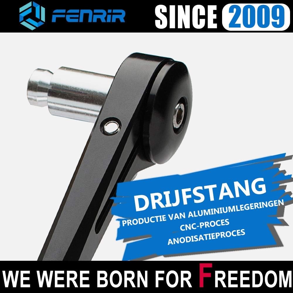 Zwarte Motorfiets Stuurspiegel CNC Aluminium - 58% Korting