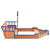 vidaXL Zandbak piratenschip 190x94,5x101 cm vurenhout