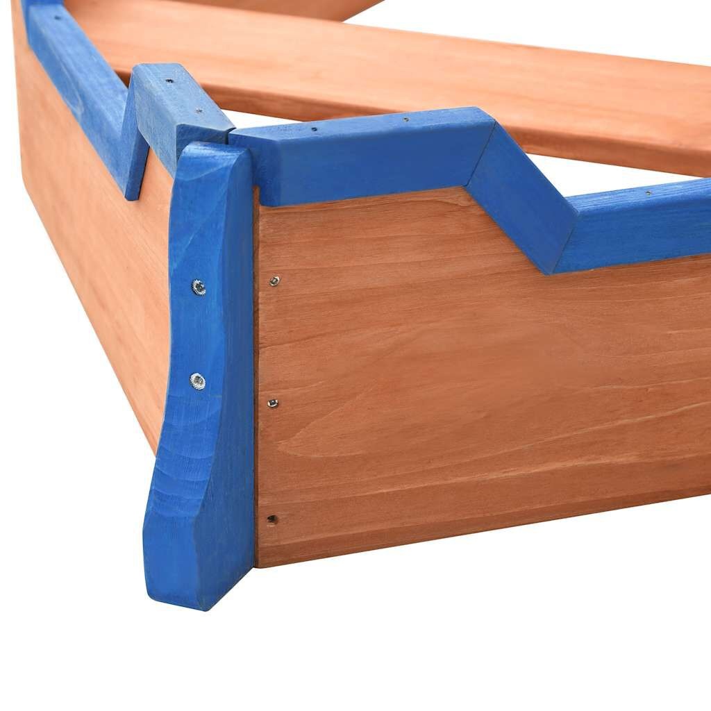 vidaXL Zandbak piratenschip 190x94,5x101 cm vurenhout