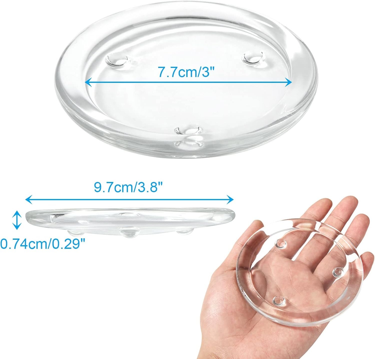 Transparante onderzetters, glazen voor kaarsen (16 stuks), kaarsenhouder, stompkaarsen, ideaal voor spa-decoraties, bruiloften, feesten, woondecoratie, tafeldecoratie en geschenken