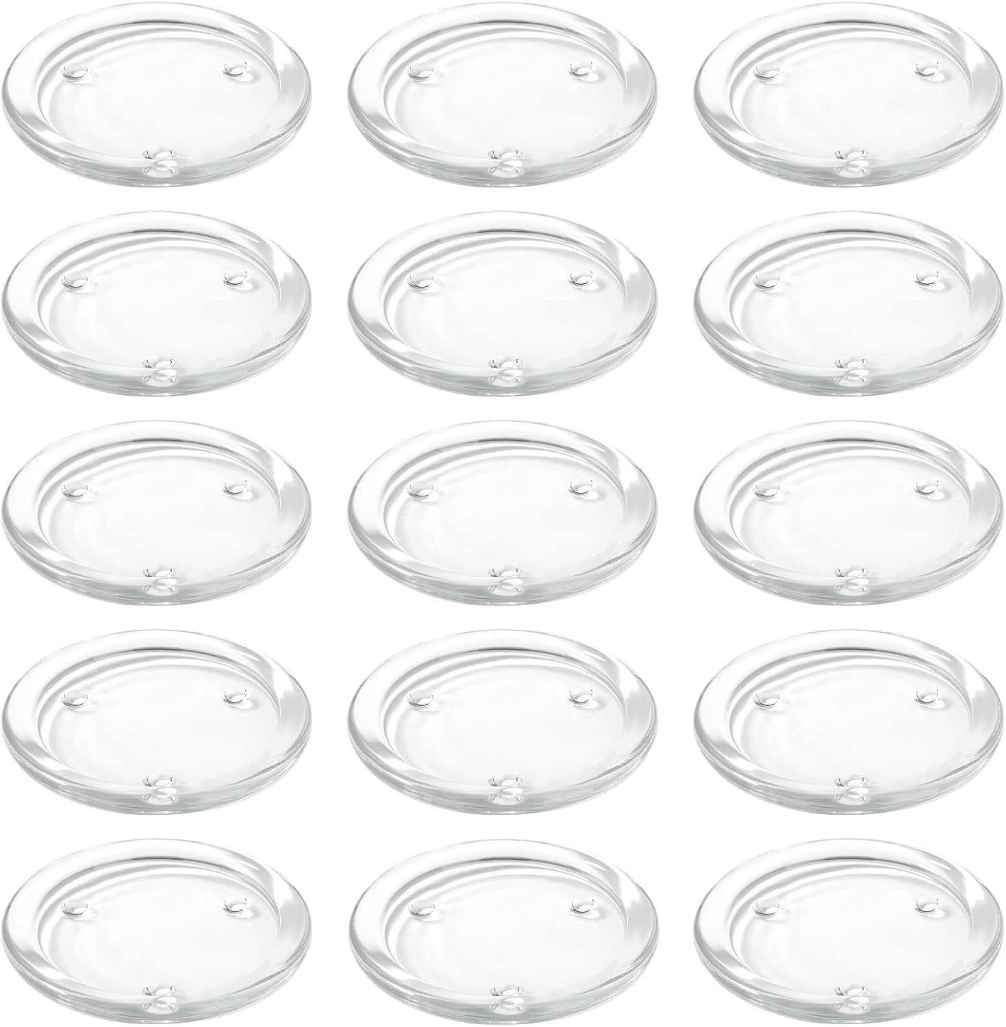 Transparante onderzetters, glazen voor kaarsen (16 stuks), kaarsenhouder, stompkaarsen, ideaal voor spa-decoraties, bruiloften, feesten, woondecoratie, tafeldecoratie en geschenken