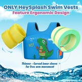 HeySplash Zwemvest voor Kinderen 15-30 kg | Verstelbaar & Veilig | Zwemleren