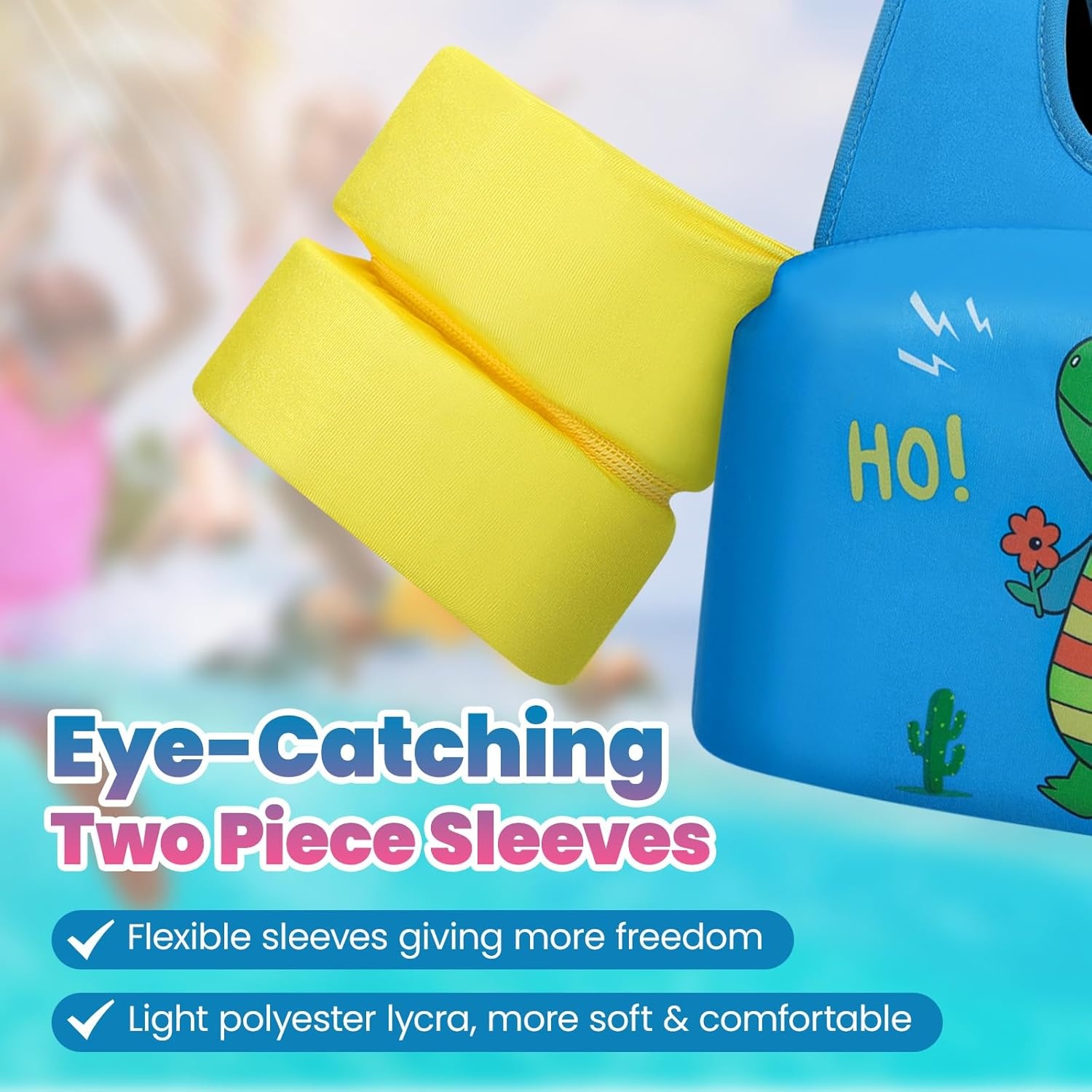 HeySplash Zwemvest voor Kinderen 15-30 kg | Verstelbaar & Veilig | Zwemleren