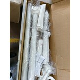 Staande kapstok 180cm - Staal – Wit