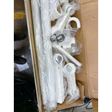 Staande kapstok 180cm - Staal – Wit